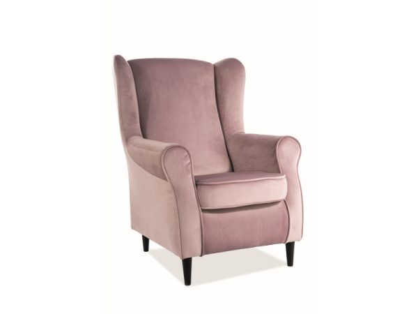 różowy fotel