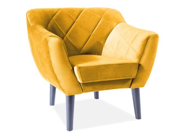 żółty fotel