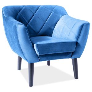 fotel niebieski
